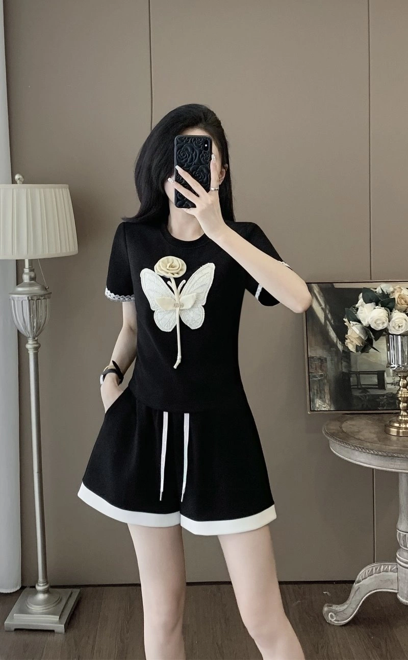 Sporty Unclassified Brand Short Suits 153562