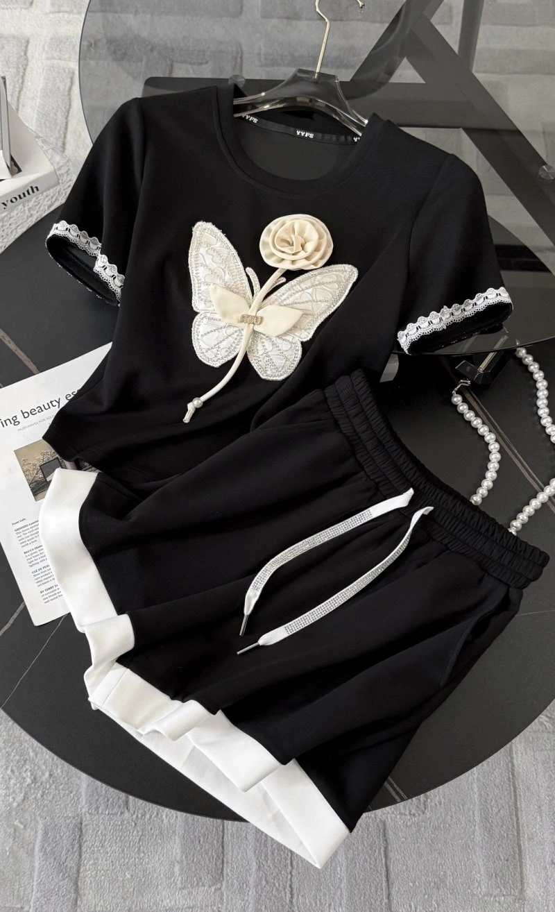 Sporty Unclassified Brand Short Suits 153562