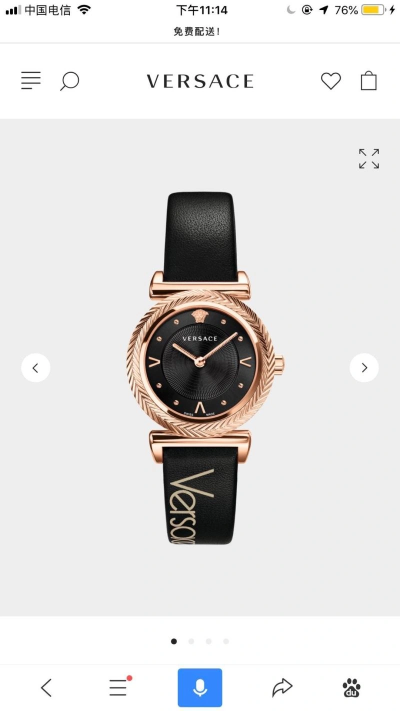 VERSACE Watches Durable 207088