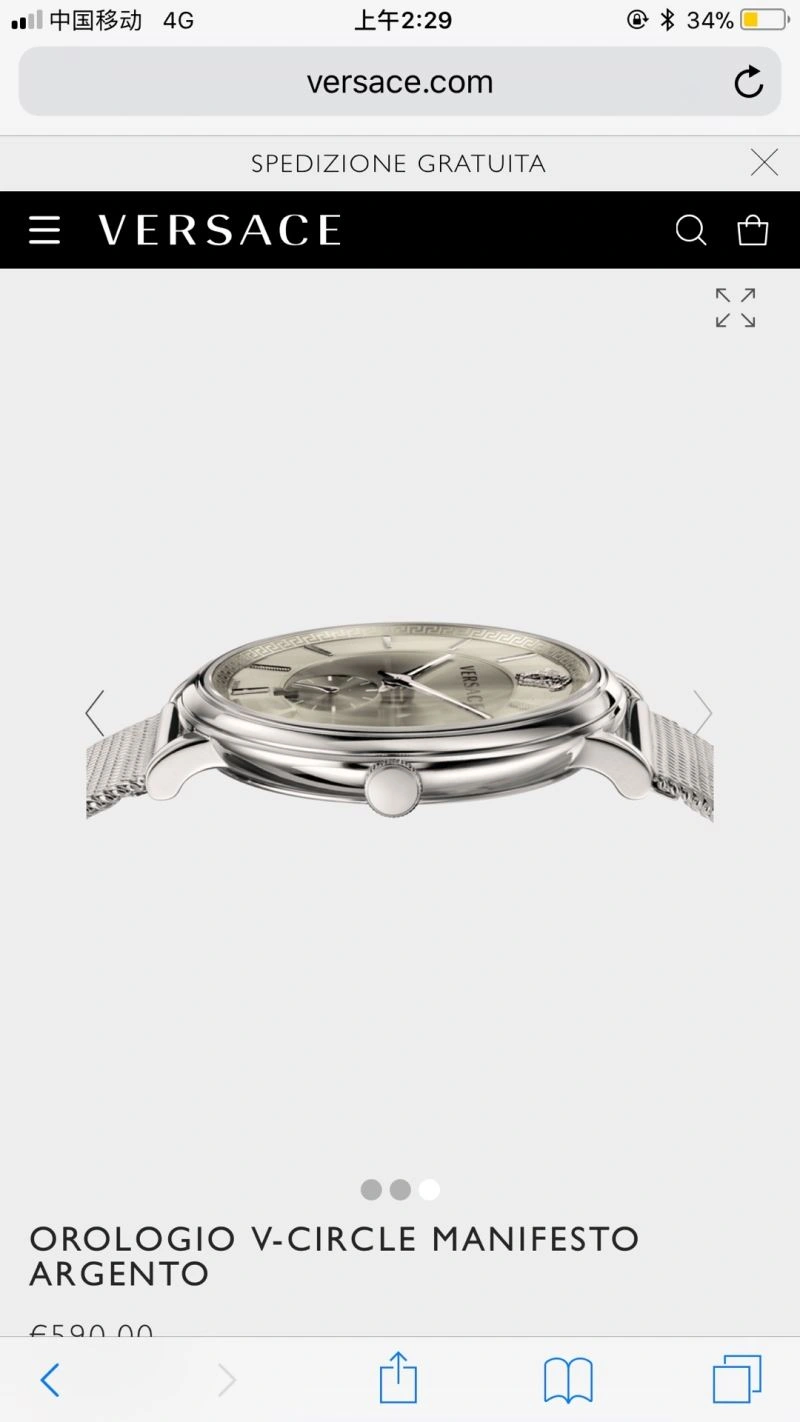 Seasonal VERSACE Watches 207074
