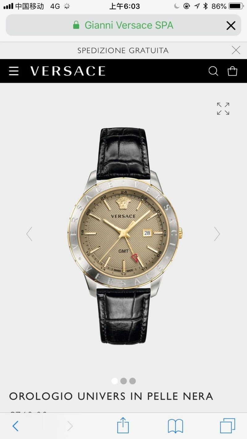 VERSACE Watches Seasonal 206938