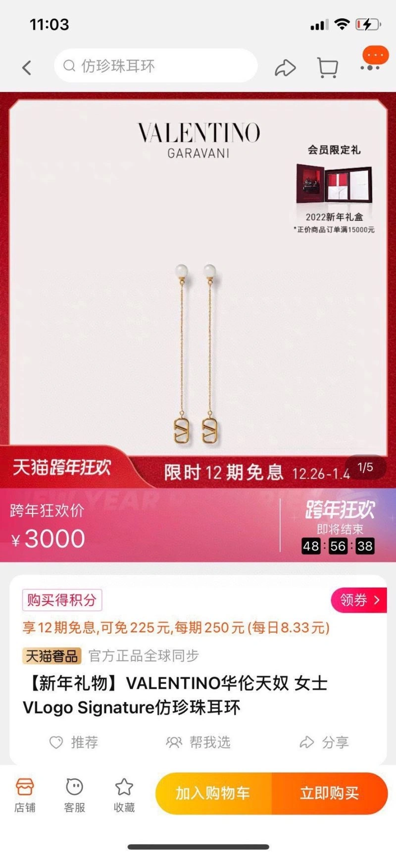 Comfortable Valentino Earrings 213201