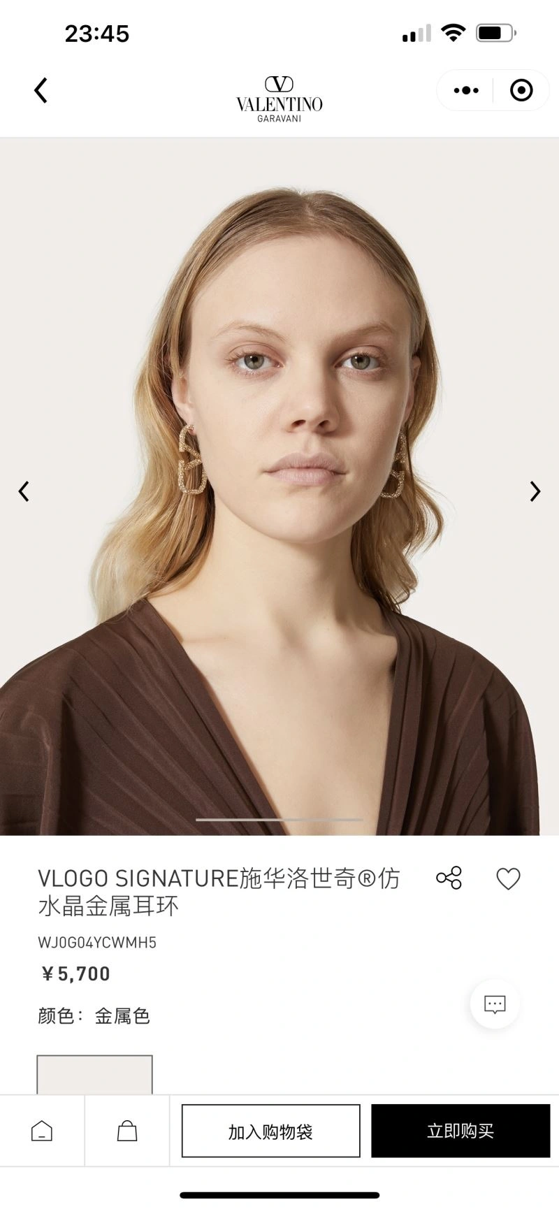 Valentino Earrings Flexible 207459
