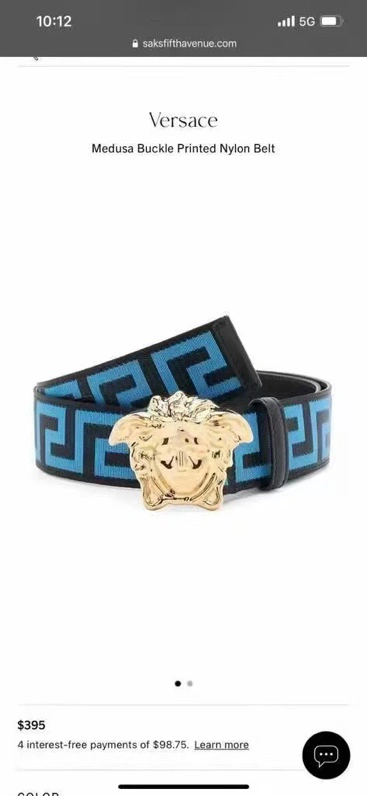 Versace Belts Cozy 305716