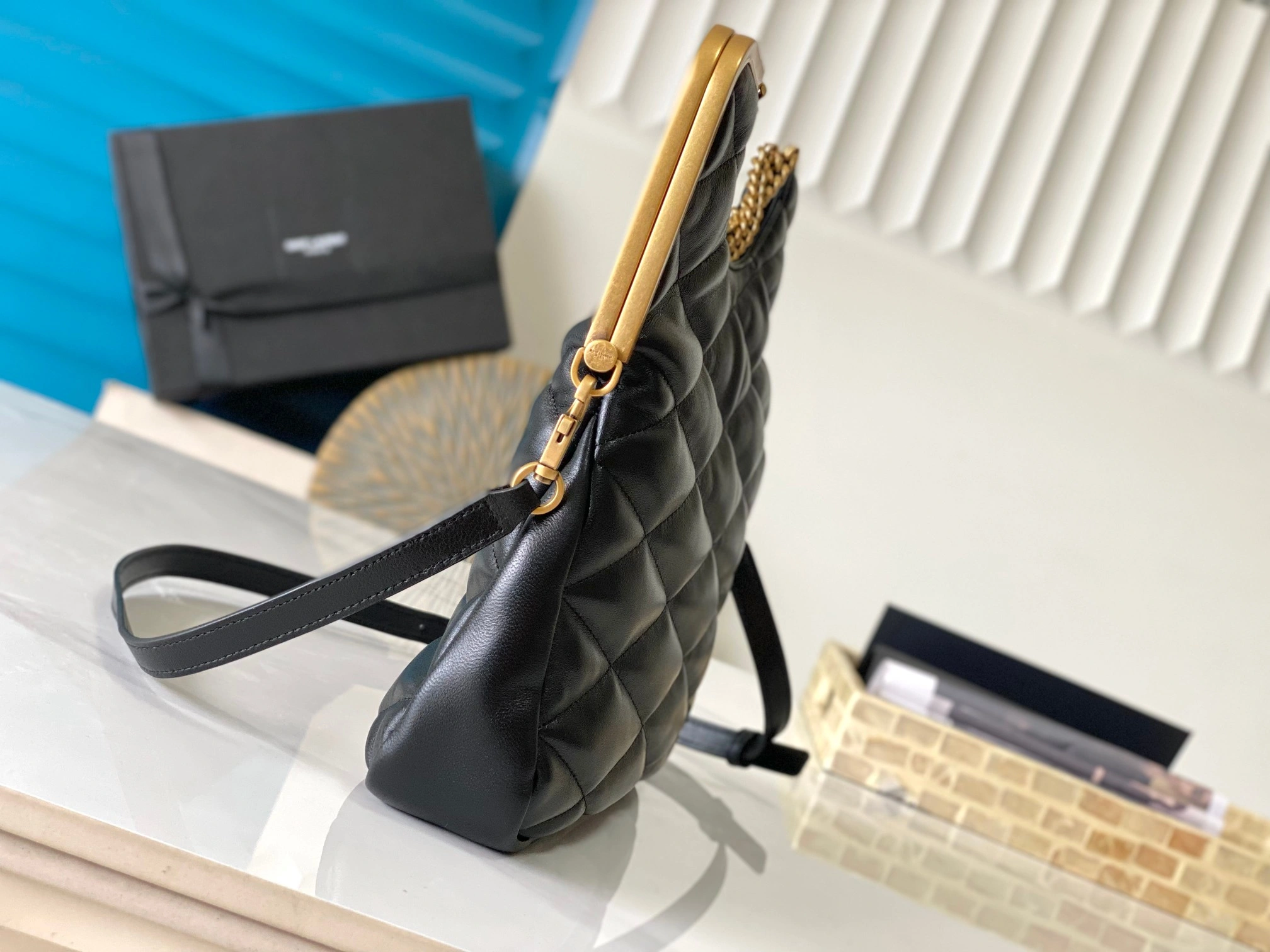 Stretchable YSL Satchel Bags 71760