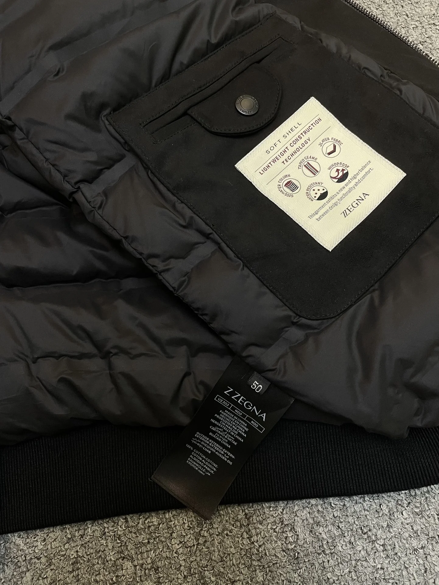 Zegna Down Jackets MoistureWicking 165058
